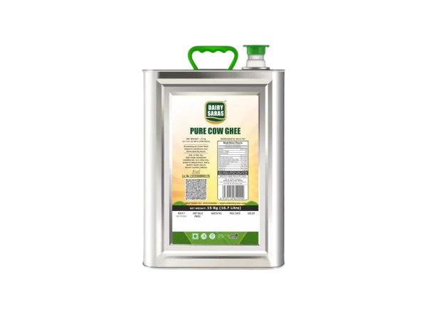Dairy Saras Ghee Tin (15Ltr.) - Image 3